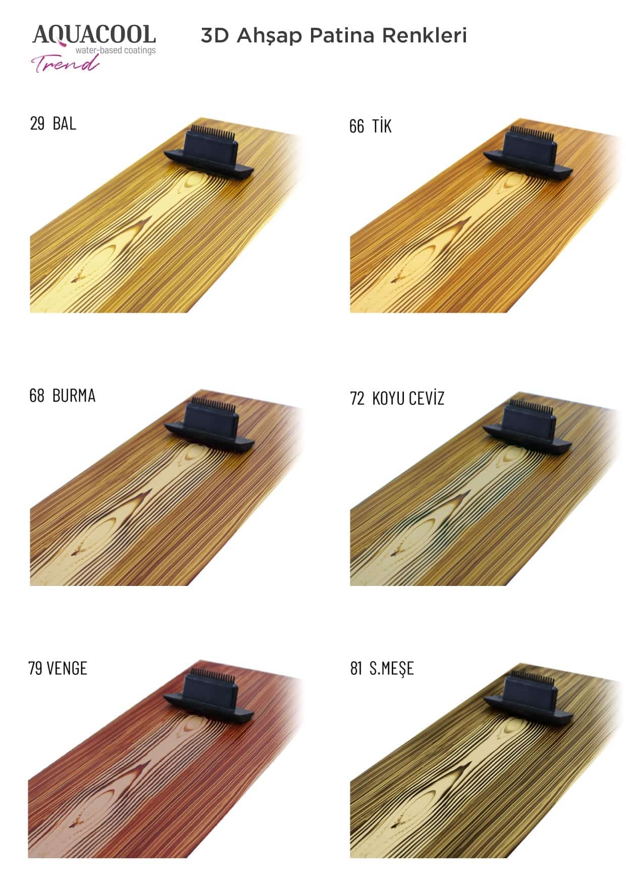 Aquacool Trend 3D Wood Patina Aquacool Trend